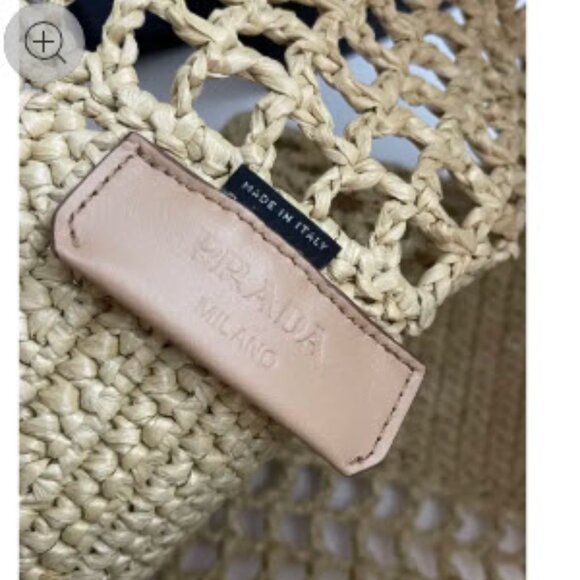 Prada raffia tote - Picture 3 of 4
